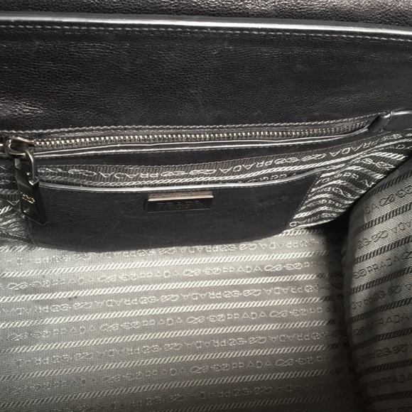 Prada Glace Calf Leather Satchel Bag in Black Nero - Picture 11 of 11